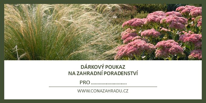 Dárkový poukaz na zahradní poradenství